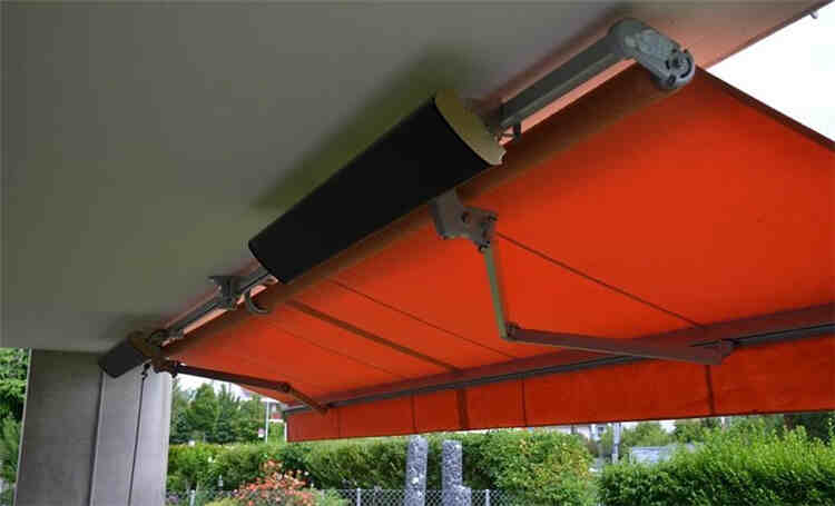 Application of JH heater in garden shading